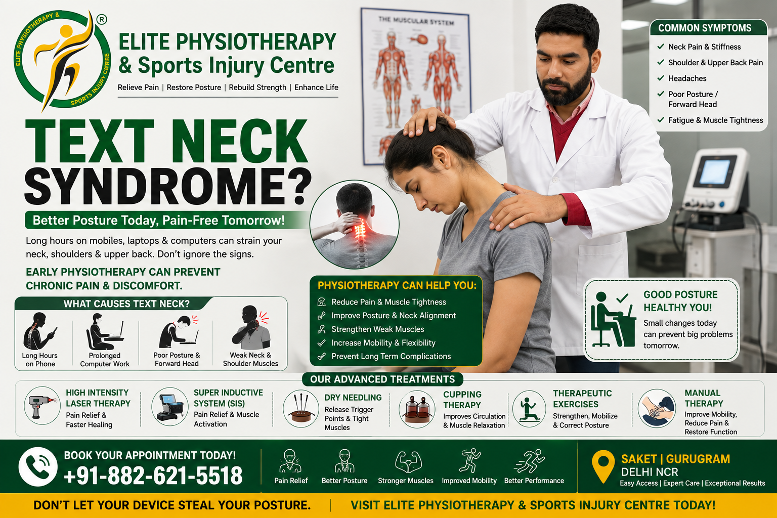 Text Neck Syndrome Treatment elite physiotherapy